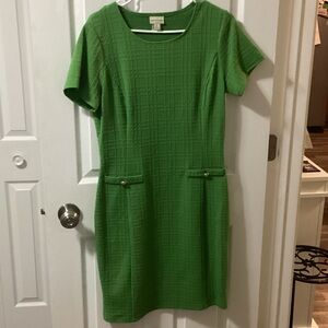 Enfocus Studio Green Mini Dress